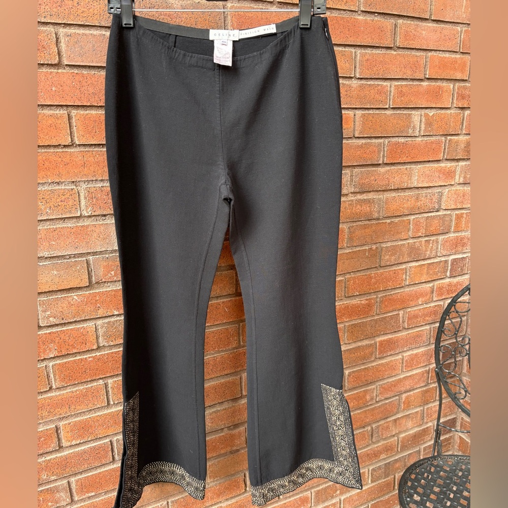 Celine Finition Main Stretch Flare Pants